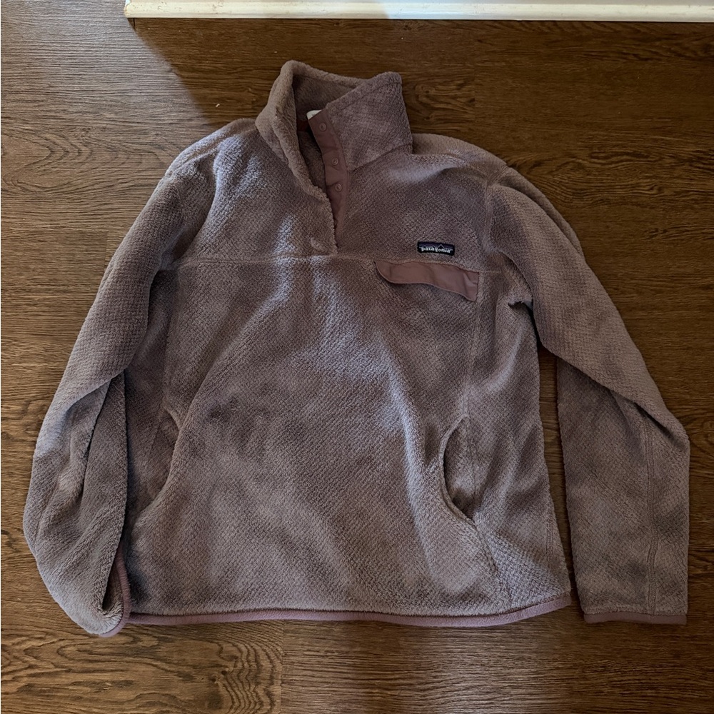 Patagonia Mauve/Pink Synchilla Snap-T Fleece Pullover